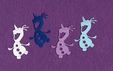 SNOWMAN 6 die cuts scrapbook cards