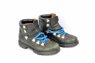 Timberland Authentics Dual Tongue Men's 6'' Leather Boots Black Size 7.5 Vibram