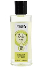 Personal Care Vitamin E Body Oil 1500 I.U. 4 Fl Oz Lot of 1 *SPECIAL*