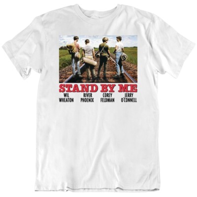 Stand By Me 1980s Comedy Movie Train Track Poster Film Poster T Shirt