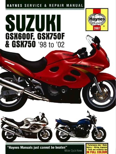 Suzuki GSX750 GSX 750 Manual de taller de reparación de servicio USB 1998-2002 - Imagen 2 de 10