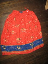 Vintage Ralph Lauren Classic Equestrian Polo Scene Full Skirt Sz 10