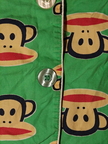 Paul Frank Small Paul Monkey Pajama Top Kids Medium Button Up Shirt - Picture 5 of 10