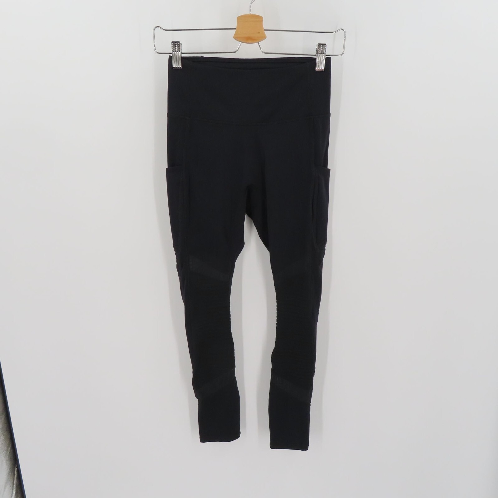 Fabletics Women Small Solid Black Sheer Mesh Pock… - image 13