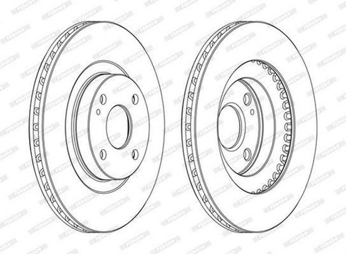 Disques De Frein Arrière FERODO DDF1026 - Jeu De 2 | Diamètre 270mm, Hauteur 52mm, Épaisseur 9mm | Pour Chrysler PT Cruiser, Sebring...