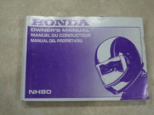 Honda NH 80 Lead original owners manual dated 1993 used condition NH80