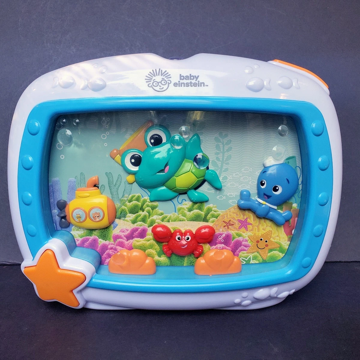 Baby Einstein Sea Dreams Crib Soother Lights Music SEE VIDEO Works