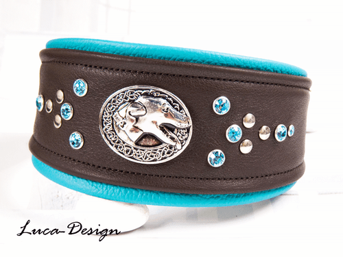 Windhundhalsband Hundehalsband Greyhound collar Galgo Barsoi Whippet Lurcher wbt - Picture 1 of 7