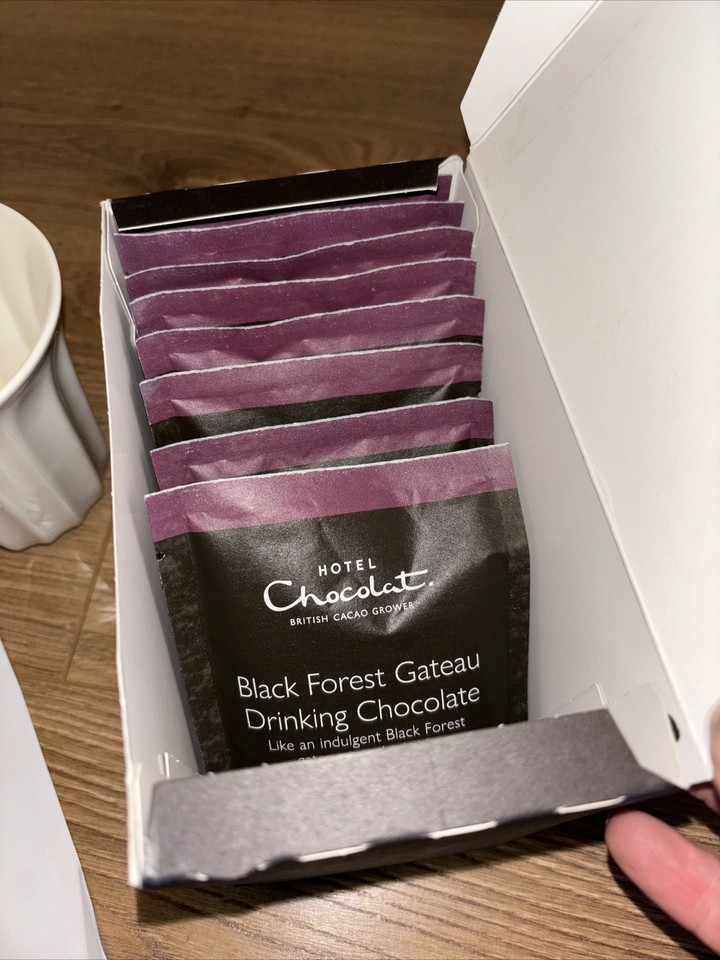 Hotel Chocolat velvetiser hot chocolate maker With Two Mugs And Sachets eBay