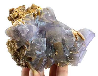 651:Gram Extremely Rarest Unique Color Top Purple Cubic Fluorite Specimen @PAK