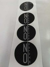 Kit 4 Adesivi stickers OZ racing Carbonio e Argento per coprimozzo cerchi