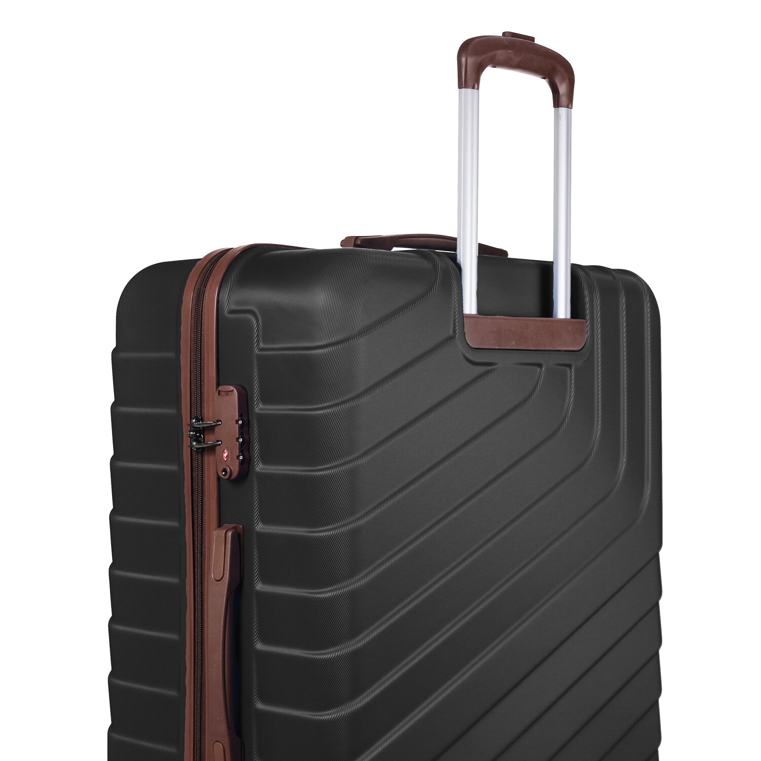 New Rocklands Lightweight 4 Wheel ABS Hard Shell Luggage Suitcase