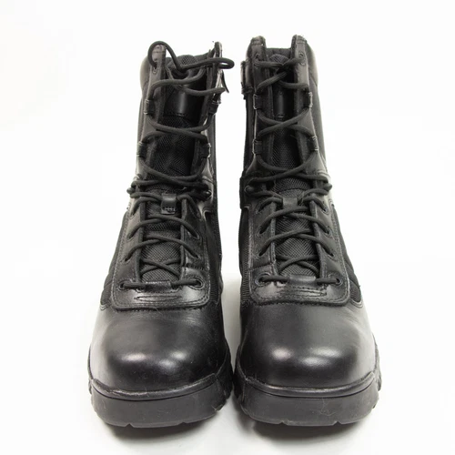 Bates Womens Size 11 Ultra Lites 8" Black Leather Tactical Combat Boots E02261