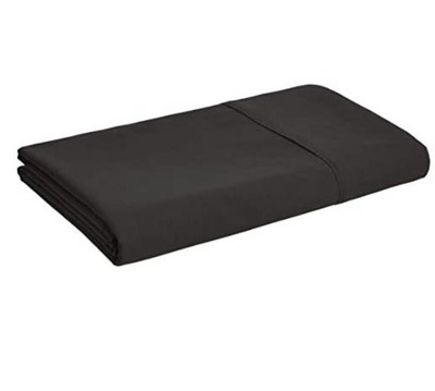 Amazon Basics Mikrofaser Flachbettlaken, 275 x 275 cm - Schwarz