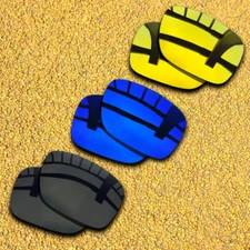 3 Pairs Lenses Replacement for-Oakley Holbrook Mix-Black&24K Gold&Violet Blue