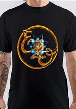 Vtg Electric Light Orchestra Elo Logo Band Cotton Black All Size T Shirt DI050
