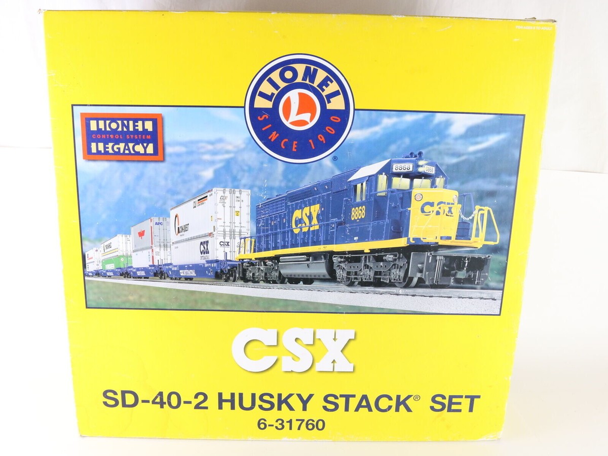 Lionel O 6-31760 CSX 3329 SD40-2 Diesel Loco Husky Stack