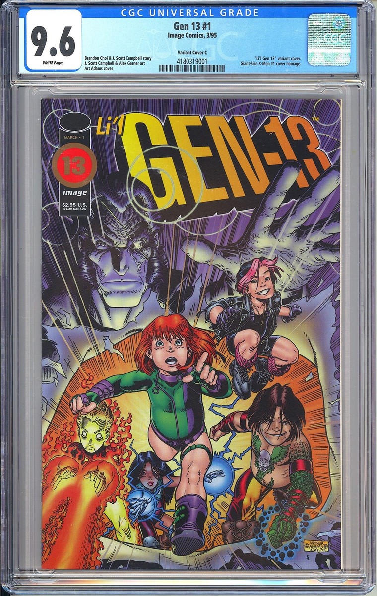 Man CD 1st〜11th まとめ売り Gen 13 1 CGC 9.6 1995 4180319001 Li'l Gen 13 Art Adams Variant