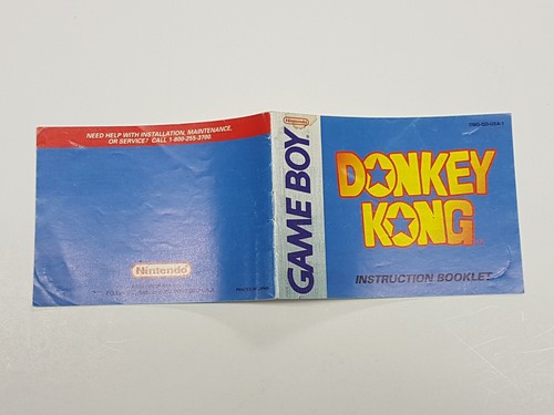 Donkey Kong Authentic Nintendo Game Boy Original Manual Only *damage - Picture 3 of 10