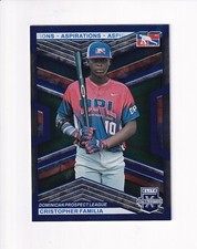 2023 Panini ELITE EXTRA EDITION ASPIRATIONS BLUE DPL CRISTOPHER FAMILIA 056/349