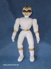 Vintage 1994 White POWER RANGERS 13  Stuffed Toy Plush Figure- Missing Shirt