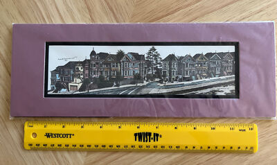 Mark Monsarrat Art Print San Francisco Houses Matted Lithograph Signed 1990