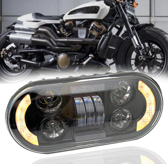 For Harley Sportster S 1250 RH1250S LED Headlamp Amber Turn Signal