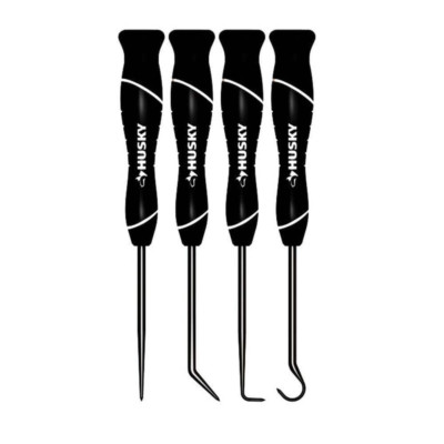 Precision Hook And Pick Tool Set (4-piece) | Husky Probe Small Set: Angle Full