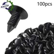 100X Bumper Clips Auto Car Hole Plastic Rivets Fastener Fender Push Pin 1595864 