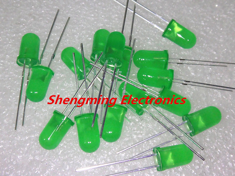 1000pcs (Bulk Pack) 5mm Green Diffused Round LED Lights - DIY Electronics Project