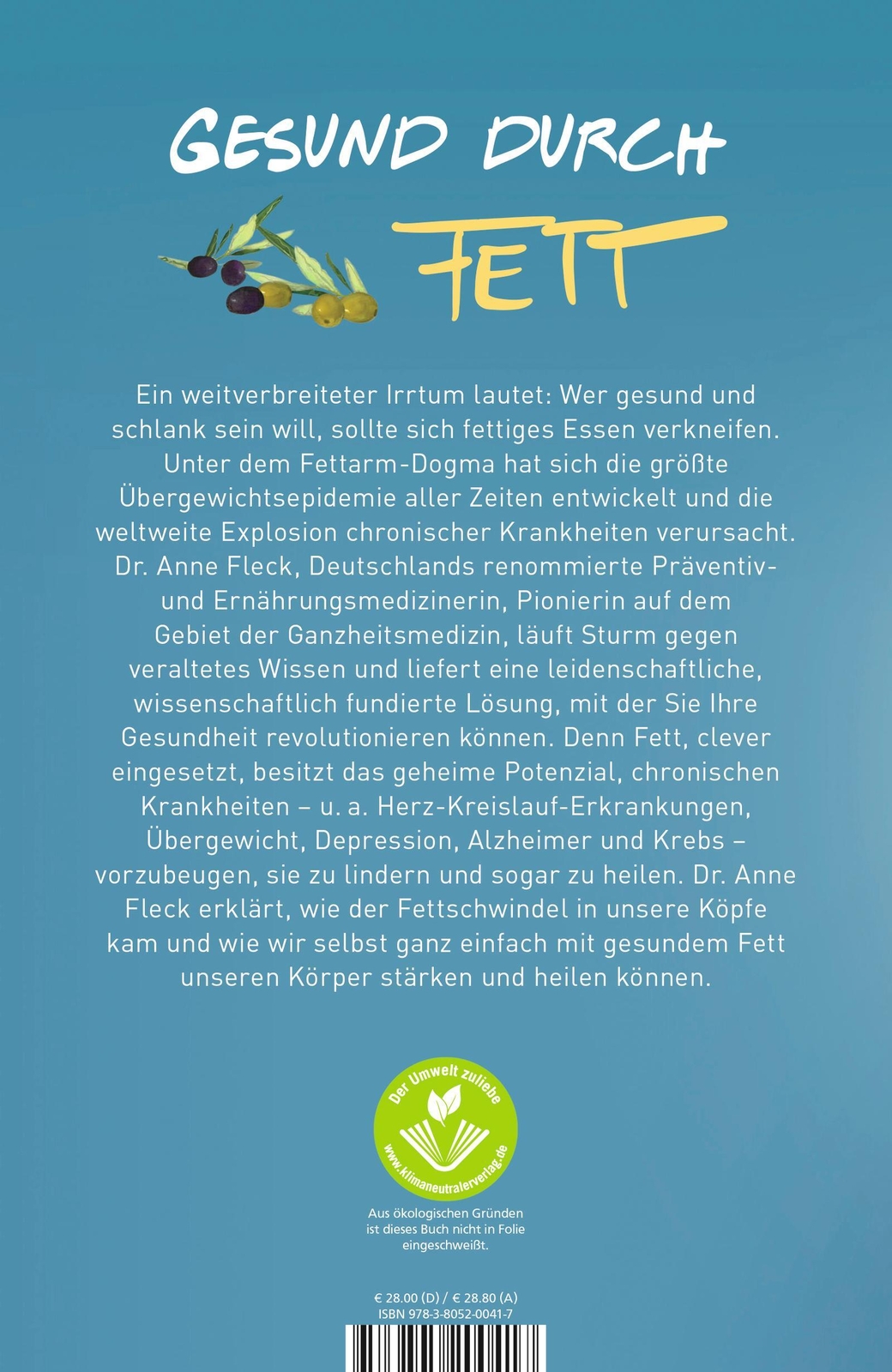 Thumbnail - Ran An Das Fett | Heilen Mit Dem Gesundmacher Fett | Anne Fleck | Buch