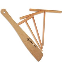 Crepe Spreader, and 30cm Spatula Turner Set of 4 Premium Quality - 9, 13, 18cm