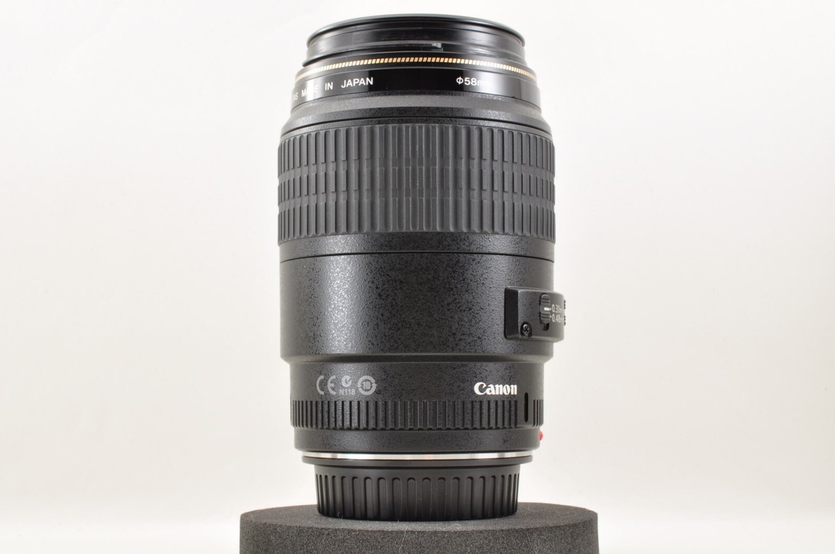 Canon EF 100mm f/2.8 Macro USM Prime Lens w/Hood Near Mint +5 From