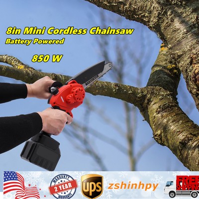 8in Mini Chainsaw Brushless Cordless Chainsaw Auto-Oil System Portable Chainsaw