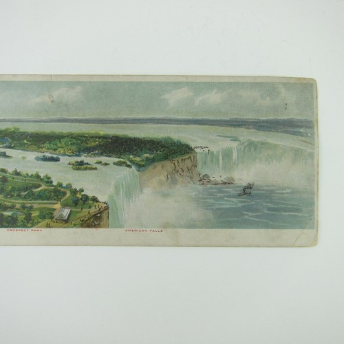 Private Postcard Panorama Niagara Falls Tower Hotel New York LARGE Antique RARE - Imagen 3 de 16