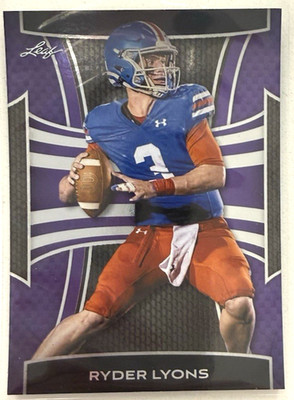 2025 Leaf Metal Football Purple Ryder Lyons #B-155 BYU Cougars