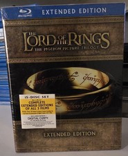 LORD OF THE RINGS TRILOGY EXTENDED 26 HRS EDITION 15 DISC 2011 BLU-RAY SEALED