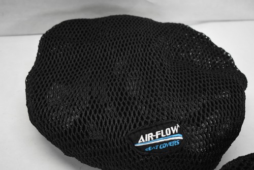 Air-Flow Coprisedili Set Cuscino Rete Nero Universale Vestibilità Traspirante Comfort Auto - Foto 3 di 9