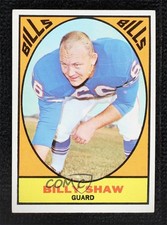 1968 Milton Bradley Win-A-Card Game 1967 Topps Football Billy Shaw #28 HOF 0nr3