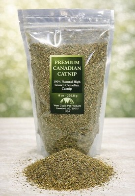 8oz Extra Strong Canadian Catnip   Premium Fine Cut Cat Nip Refill