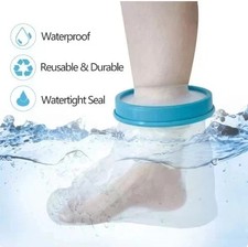 Waterproof Ankle & Foot Cast Protector and Bandage Cover for Showering & Bathing