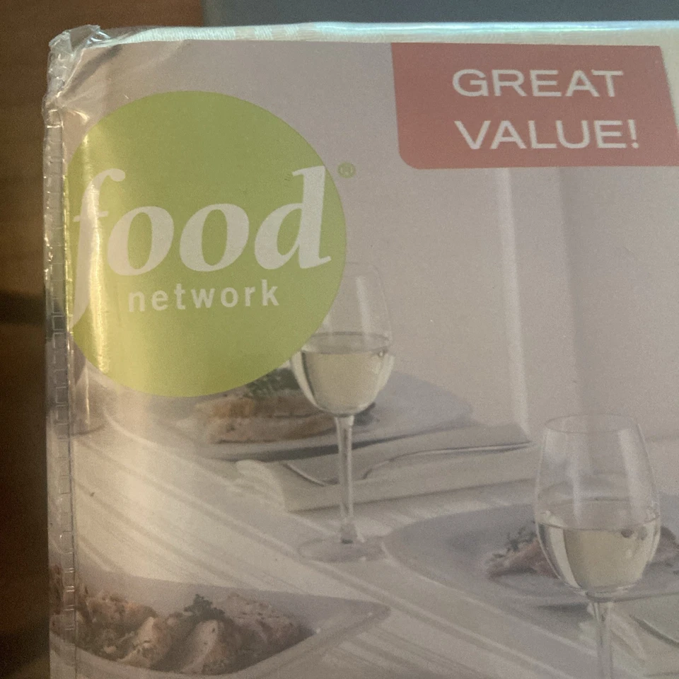 Food Network Table Linen 11 Pc Set Tablecloth Napkins Ivory/Cream Sz 60X120 NWT - Image 4 of 4