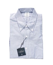 198 BROOKS BROTHERS - Blue MADE IN USA REGENT Shirt - 15.5 - 33