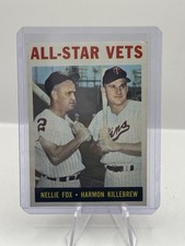 1964 Topps All-Star Vets #81 Nellie Fox & Harmon Killebrew - light corner wear