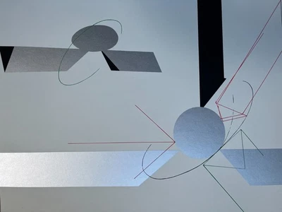Iginio Balderi Signierter Original Siebdruck 1970 - Konkrete Kunst  - nur 45 Ex. - Bild 1 von 4