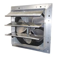 Dayton 484X37 Shutter Mount Exhaust Fan, 10 In Blade, Variable Speed, 625 Cfm,