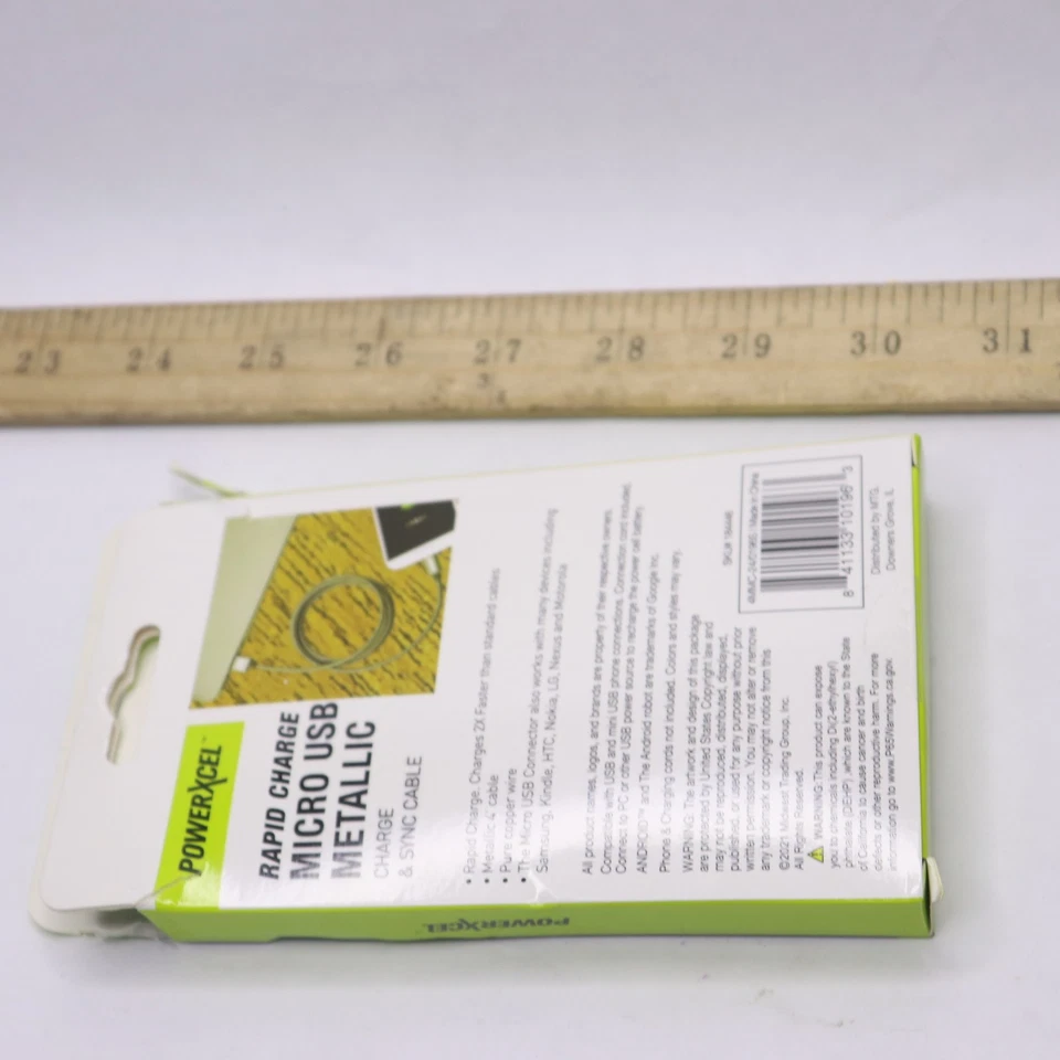 PowerXcel Micro 2A Cable Silver 4 Ft. 18446 - Image 3 of 4