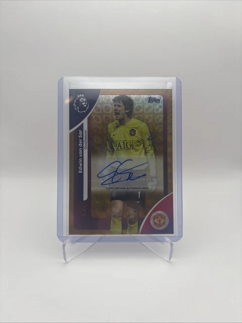 Edwin Van Der Sar 2025-26 Topps EPL - Auto 1/1 #AC-EVDS Manchester United