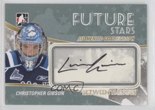 2010-11 ITG Between the Pipes GoalieGraphs Christopher Gibson #A-CG Auto 0k9w