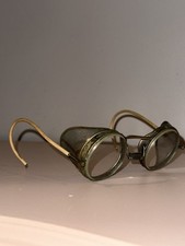 Antique 1920's Driving Safety Goggles Glasses American Optical Brand